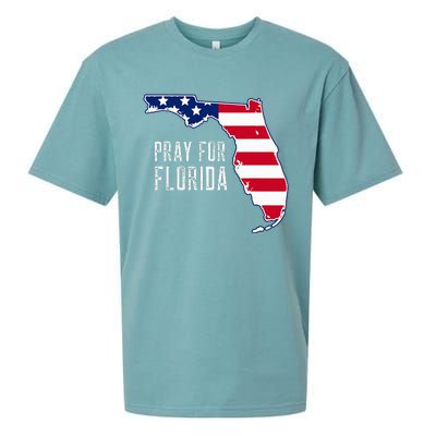 Pray For Florida Beach Stand With Florida Strong Sueded Cloud Jersey T-Shirt