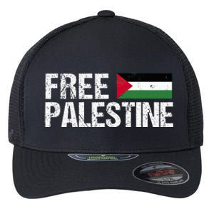 Palestine Flag Free Palestine Flexfit Unipanel Trucker Cap