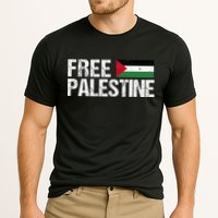 Palestine Flag Free Palestine Cooling Performance Crew T-Shirt