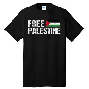 Palestine Flag Free Palestine Tall T-Shirt