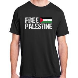 Palestine Flag Free Palestine Adult ChromaSoft Performance T-Shirt