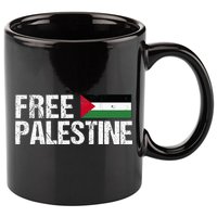 Palestine Flag Free Palestine 11oz C Handle Ceramic Mug