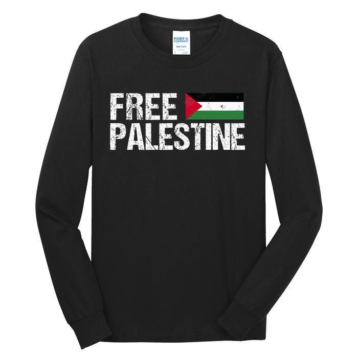 Palestine Flag Free Palestine Tall Long Sleeve T-Shirt