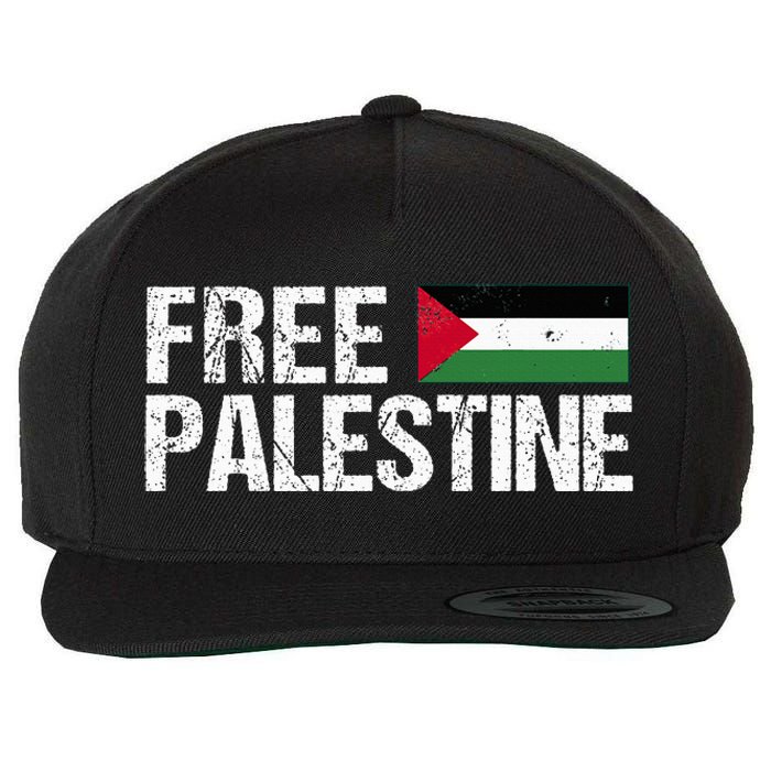 Palestine Flag Free Palestine Wool Snapback Cap