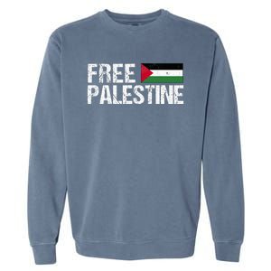 Palestine Flag Free Palestine Garment-Dyed Sweatshirt