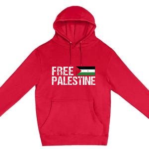 Palestine Flag Free Palestine Premium Pullover Hoodie