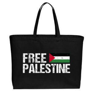 Palestine Flag Free Palestine Cotton Canvas Jumbo Tote