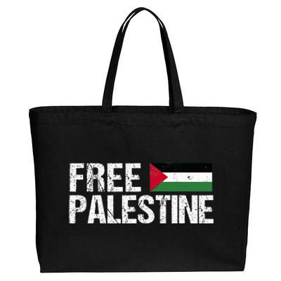 Palestine Flag Free Palestine Cotton Canvas Jumbo Tote