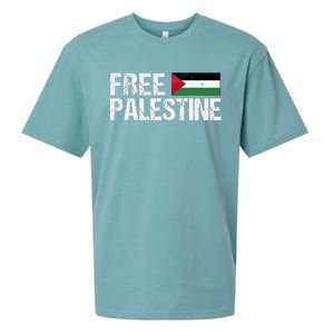 Palestine Flag Free Palestine Sueded Cloud Jersey T-Shirt