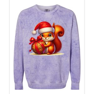 PNuts Freedom Farm Justice For Peanut Christmas Peanut Colorblast Crewneck Sweatshirt