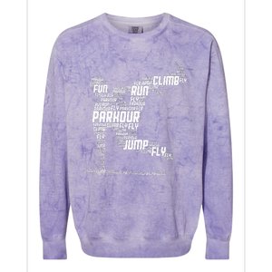 Parkour Freerunner Freerunning Traceur Colorblast Crewneck Sweatshirt