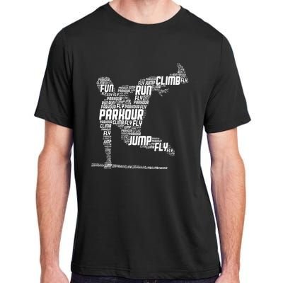 Parkour Freerunner Freerunning Traceur Adult ChromaSoft Performance T-Shirt