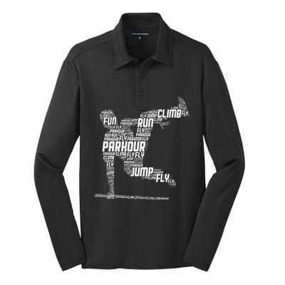 Parkour Freerunner Freerunning Traceur Silk Touch Performance Long Sleeve Polo