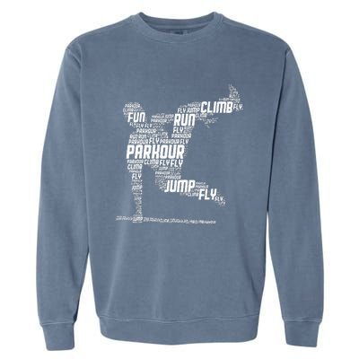 Parkour Freerunner Freerunning Traceur Garment-Dyed Sweatshirt