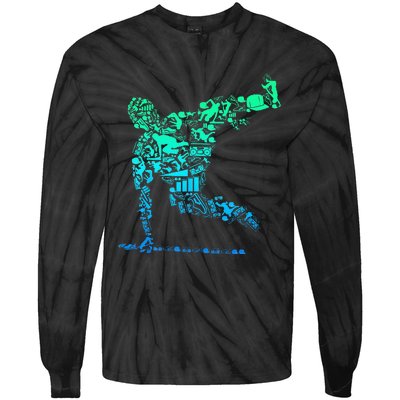 Parkour Freerunner Freerunning Traceur Tie-Dye Long Sleeve Shirt