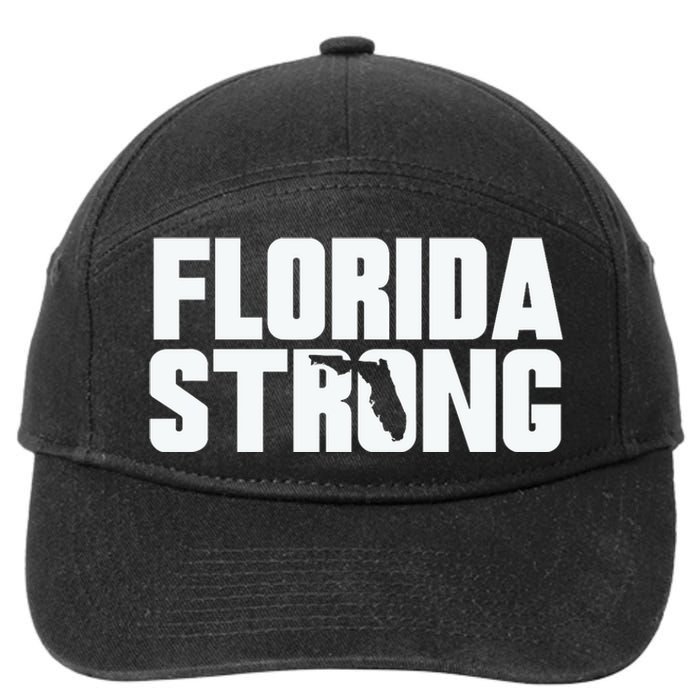 Pray For Florida Strong I Stand With Florida Hurricane Milton 2024 7-Panel Snapback Hat