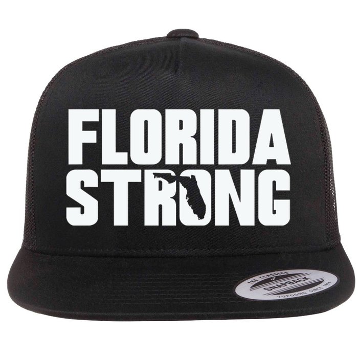 Pray For Florida Strong I Stand With Florida Hurricane Milton 2024 Flat Bill Trucker Hat