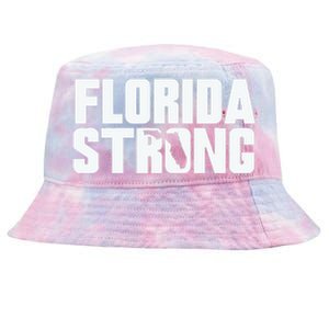 Pray For Florida Strong I Stand With Florida Hurricane Milton 2024 Tie-Dyed Bucket Hat