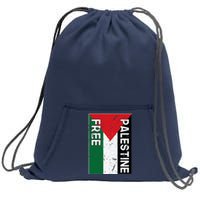 Palestine Flag Free Gaza I Stand With Free Palestine Sweatshirt Cinch Pack Bag