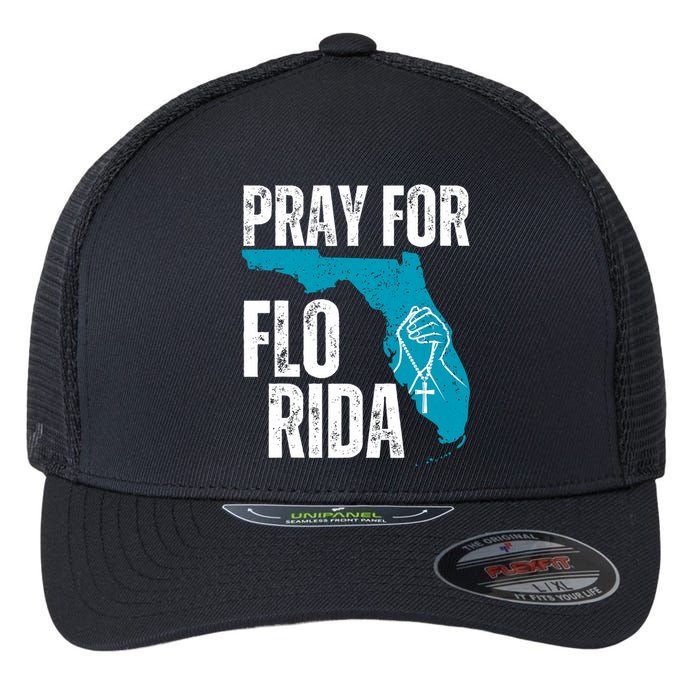 Pray For Florida Tampa Pray For Floridians Hurricane Milton Florida Strong Flexfit Unipanel Trucker Cap