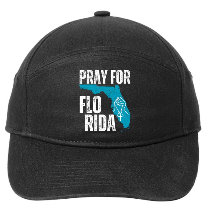 Pray For Florida Tampa Pray For Floridians Hurricane Milton Florida Strong 7-Panel Snapback Hat