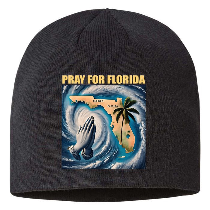 Pray For Florida Florida Strong Usa Flag Florida Map Sustainable Beanie