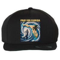 Pray For Florida Florida Strong Usa Flag Florida Map Wool Snapback Cap