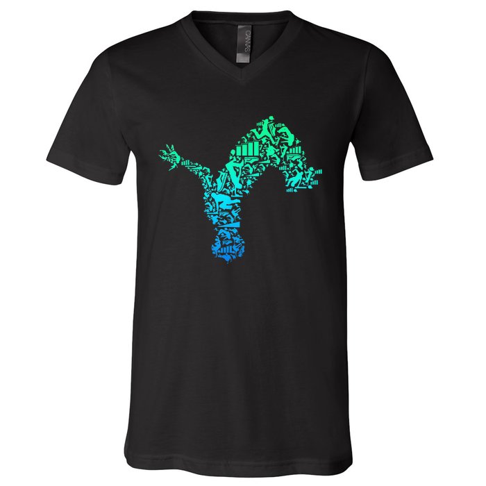 Parkour Freerunner Freerunning Traceur V-Neck T-Shirt