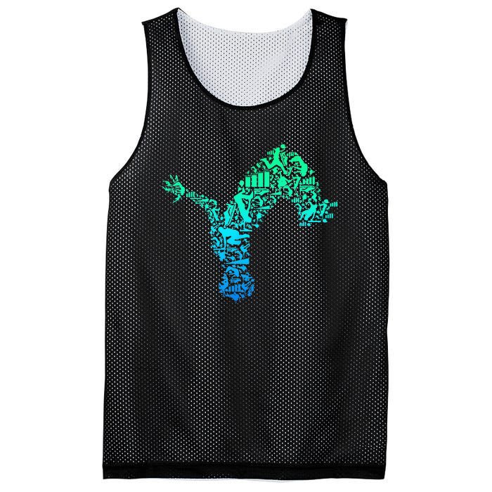 Parkour Freerunner Freerunning Traceur Mesh Reversible Basketball Jersey Tank