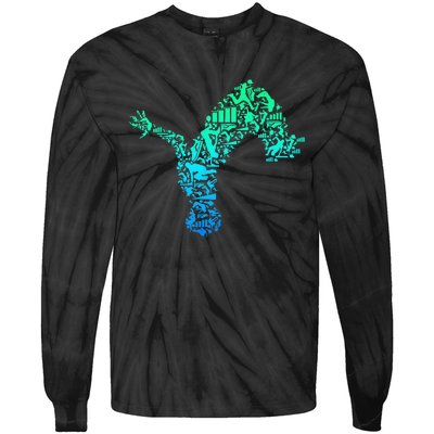 Parkour Freerunner Freerunning Traceur Tie-Dye Long Sleeve Shirt