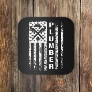 Plumber Flag Funny Plumbing Outfit Coaster