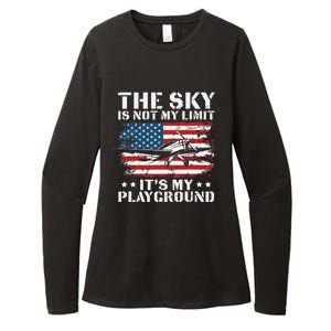 Pilot Funny Flying Aviation Womens CVC Long Sleeve Shirt