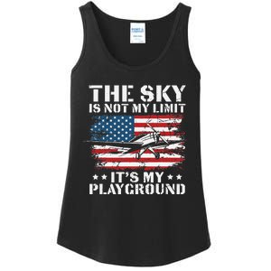 Pilot Funny Flying Aviation Ladies Essential Tank