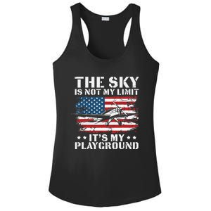 Pilot Funny Flying Aviation Ladies PosiCharge Competitor Racerback Tank