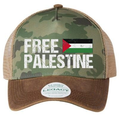 Palestine Flag Free Palestine Legacy Tie Dye Trucker Hat