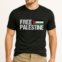 Palestine Flag Free Palestine Cooling Performance Crew T-Shirt