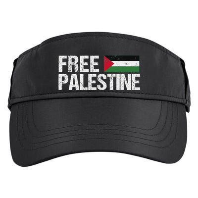 Palestine Flag Free Palestine Adult Drive Performance Visor