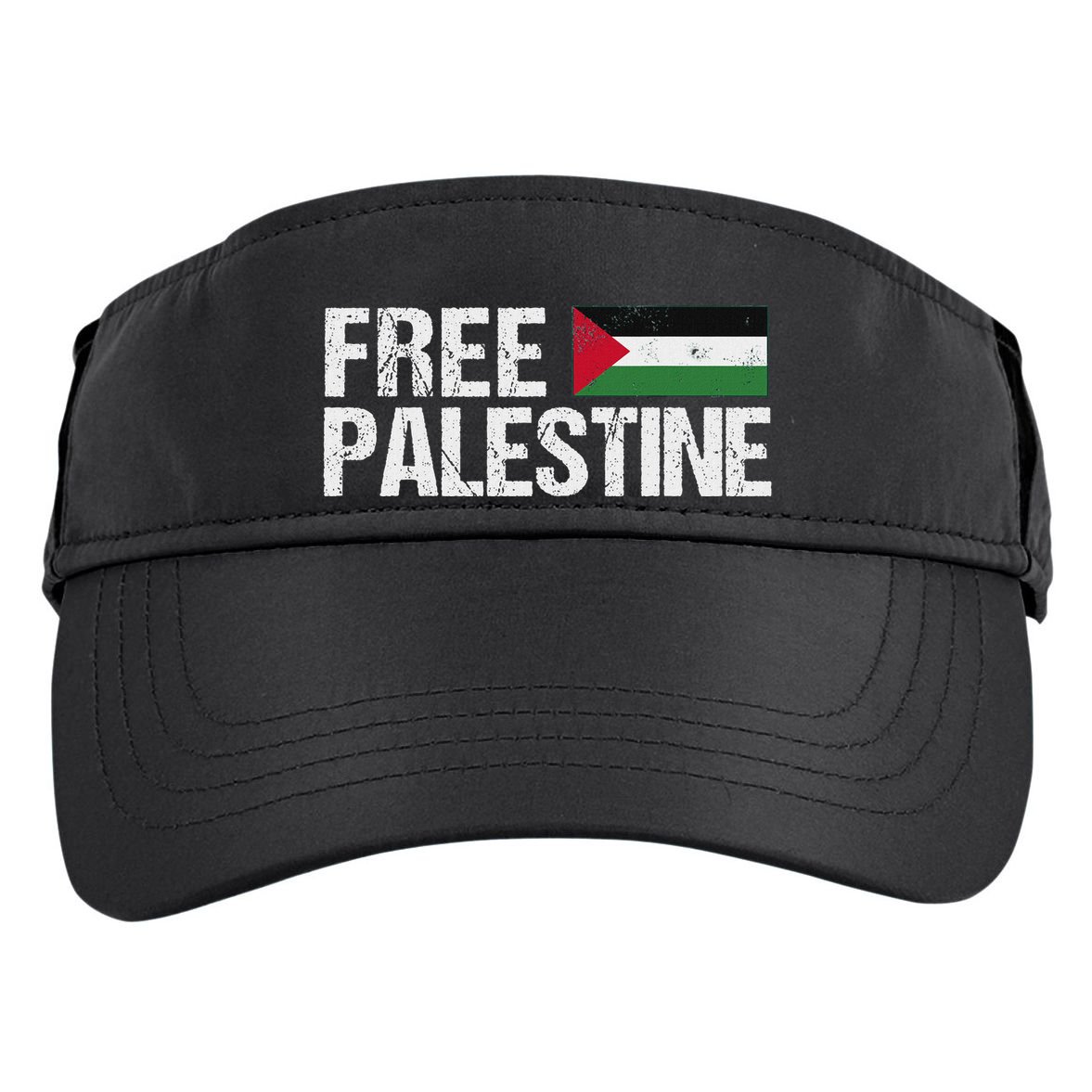 Palestine Flag Free Palestine Adult Drive Performance Visor