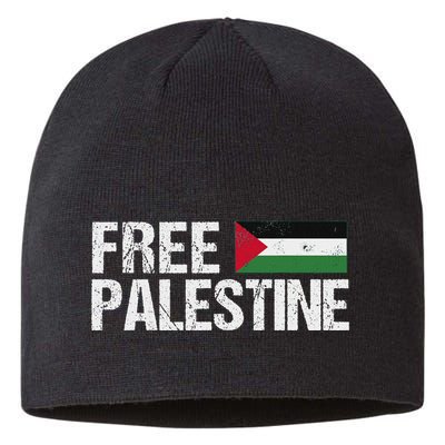 Palestine Flag Free Palestine Sustainable Beanie