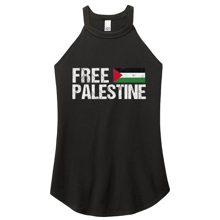 Palestine Flag Free Palestine Women's Perfect Tri Rocker Tank