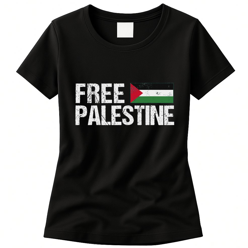 Palestine Flag Free Palestine Womens T-Shirt