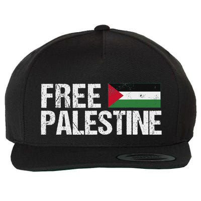 Palestine Flag Free Palestine Wool Snapback Cap