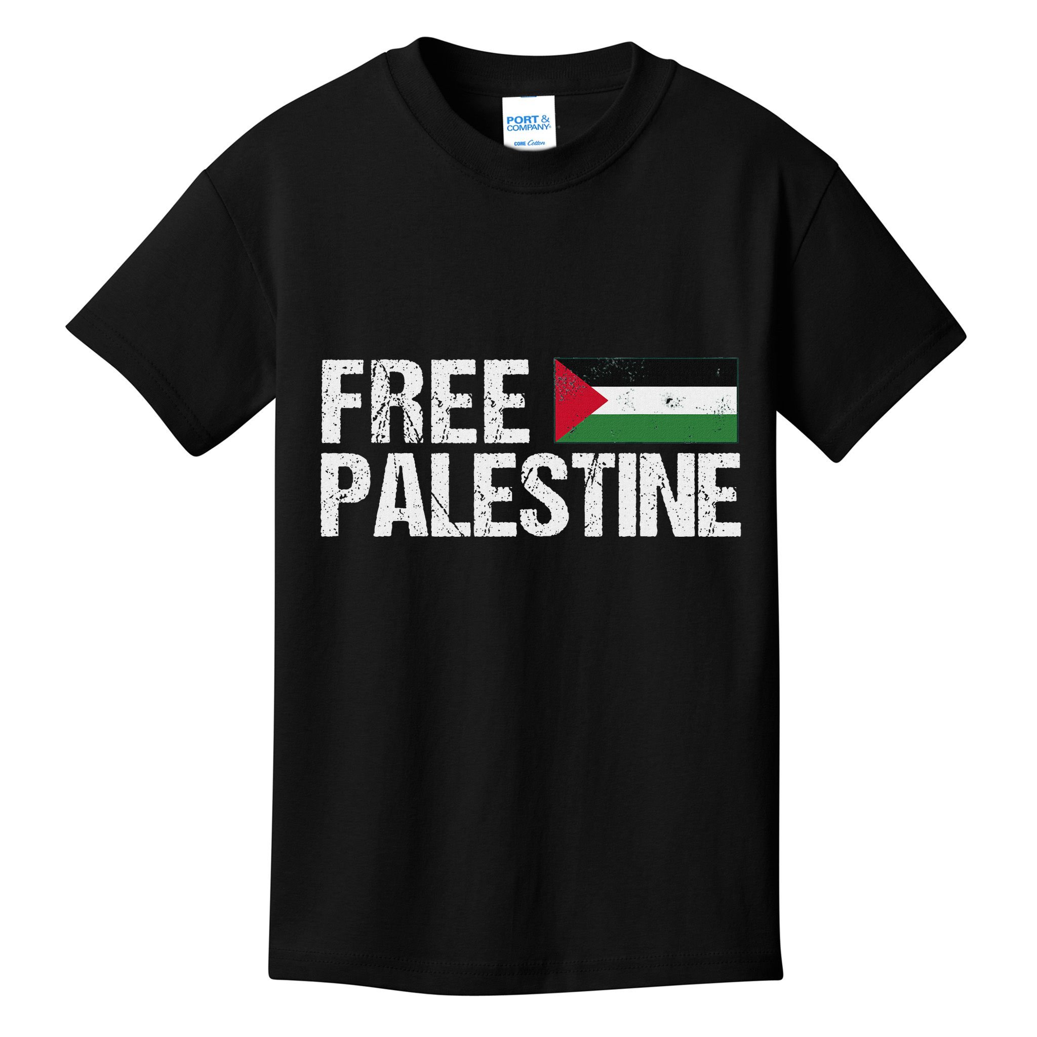 Palestine Flag Free Palestine Kids T-Shirt