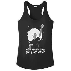 Protest Fight For The Things You Care About Gift Ladies PosiCharge Competitor Racerback Tank