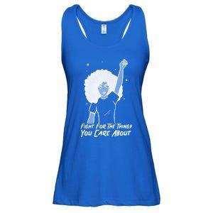 Protest Fight For The Things You Care About Gift Ladies Essential Flowy Tank