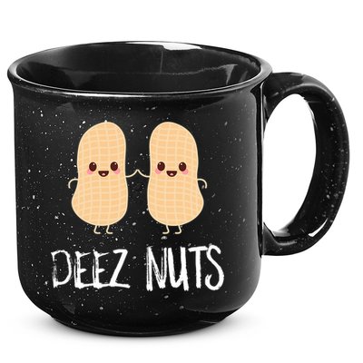 Peanut Food Funny Kawaii Cute Meme Deez Nuts Joke Gift 15oz Campfire Ceramic Mug