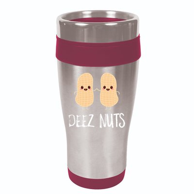 Peanut Food Funny Kawaii Cute Meme Deez Nuts Joke Gift 16oz Travel Tumbler