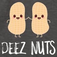 Peanut Food Funny Kawaii Cute Meme Deez Nuts Joke Gift Vector Backpack