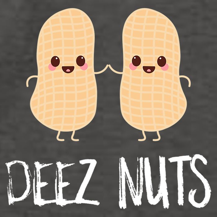 Peanut Food Funny Kawaii Cute Meme Deez Nuts Joke Gift Vector Backpack