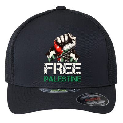 Palestine Flag Free Palestine Save Gaza Strip Flexfit Unipanel Trucker Cap